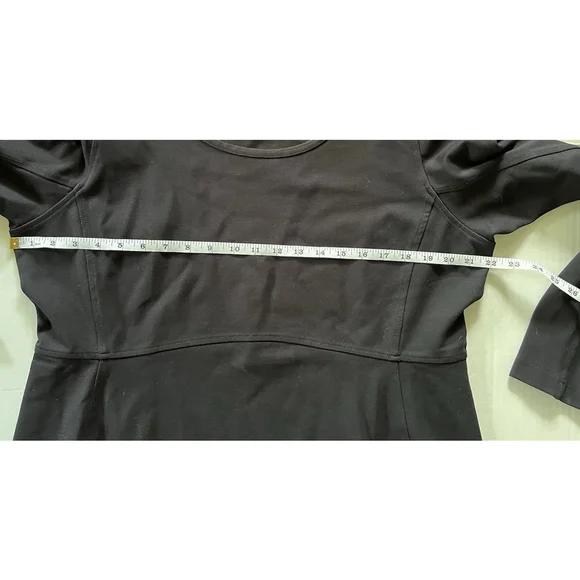 Duluth Trading Company Long Sleeve Ponte Knit Wearwithall Dress XL Black - Picture 7 of 8